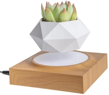 Магнітний левітаційний горщик HCNT Magnetic Levitating Pot M10-FP Wood Grain (SIM10-FP)