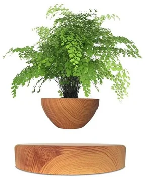 Магнітний левітаційний горщик HCNT Magnetic Levitating Pot M10-PS Wood Grain (SIM10-PS)