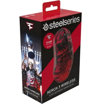 Миша SteelSeries Aerox 3 Wireless Faze Clan Edition Red Black (62609)
