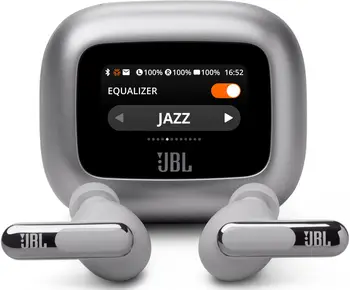 Навушники TWS JBL Live Beam 3 Silver (JBLLIVEBEAM3SIL)