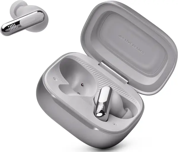 JBL LIVE BEAM 3 (シルバー) Наушники TWS JBL Live Beam 3 Silver (JBLLIVEBEAM3SIL) - купить по