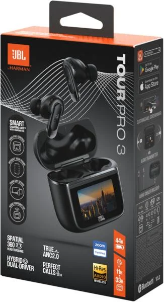 Наушники TWS JBL Tour Pro 3 Black (JBLTOURPRO3BLK) - купить по