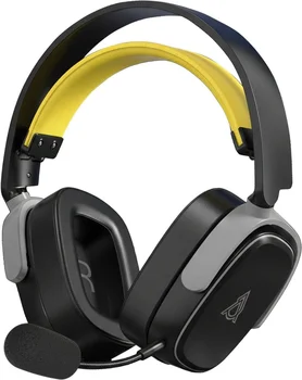 Навушники з мікрофоном Ajazz AHM09 MAX Black/Gray/Yellow (AHM09-MAX-BGY)