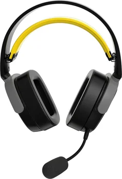 Навушники з мікрофоном Ajazz AHM09 MAX Black/Gray/Yellow (AHM09-MAX-BGY)