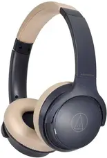 Навушники з мікрофоном Audio-Technica ATH-S220BT Navy/Beige (ATHS220BTNBG)