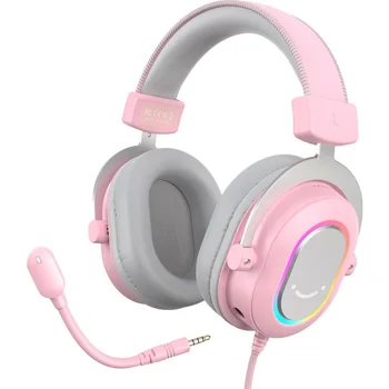 Навушники з мікрофоном Fifine H6P RGB Pink