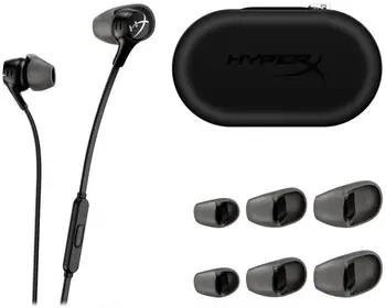 Навушники з мікрофоном HyperX Cloud Earbuds II Black (70N24AA)