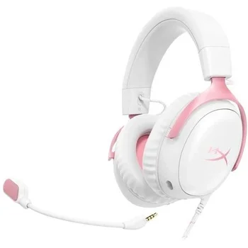 Навушники з мікрофоном HyperX Cloud III White/Pink (9W1Q4AA)