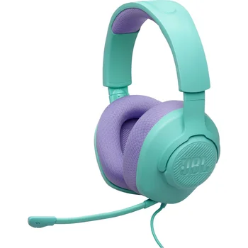 Навушники з мікрофоном JBL Quantum 100M2 Cyan (JBLQTUM100M2CYN)