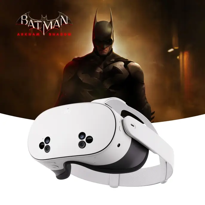 Окуляри віртуальної реальності Meta Quest 3S 128GB Batman Arkham Shadow Bundle