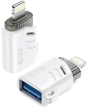 Перехідник XO NB256A USB 2.0 to Lightining White