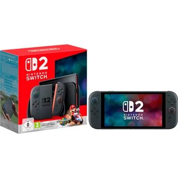 Портативная игровая приставка Nintendo Switch 2 Black Mario Kart World Bundle (0045496321529)