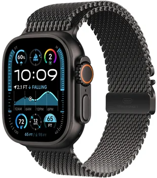 Ремінець Apple Milanese Loop Black Titanium для Watch 44/45/46/49mm - Medium (MXKG3)