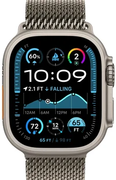 Ремінець Apple Milanese Loop Natural Titanium для Watch 44/45/46/49mm - Medium (MXKD3)