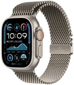 Ремінець Apple Milanese Loop Natural Titanium для Watch 44/45/46/49mm - Medium (MXKD3)