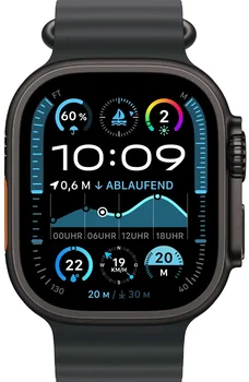 Ремінець Apple Ocean Band Black - Black Titanium Finish для Apple Watch 44/45/46/49mm (MYPD3)