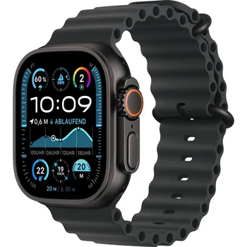 Ремінець Apple Ocean Band Black - Black Titanium Finish для Apple Watch 44/45/46/49mm (MYPD3)