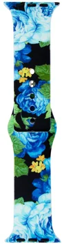 Ремешок Apple Watch Silicone Print 42/44 Flowers 11