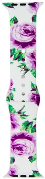 Ремешок Apple Watch Silicone Print 42/44 White Rose