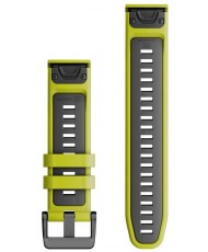 Ремінець Garmin QuickFit 22 Watch Bands Silicone - Electric Lime/Graphite (010-13280-03)