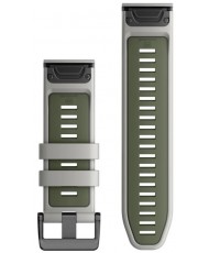 Ремінець Garmin QuickFit 26mm Watch Bands Fog Gray/Moss Silicone (010-13281-08)