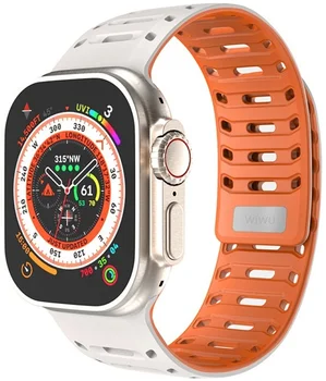 Ремінець WIWU Wi-WB016 Comfit Watch Band 42/44/45/49mm White-Orange