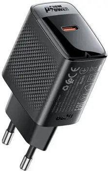 Сетевое зарядное устройство Acefast A102 30W GaN Black