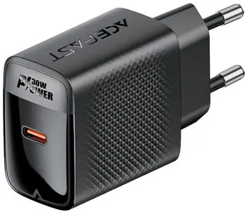 Сетевое зарядное устройство Acefast A102 30W GaN Black