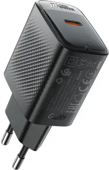 Сетевое зарядное устройство Acefast A104 25W GaN Black