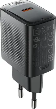 Сетевое зарядное устройство Acefast A104 25W GaN Black
