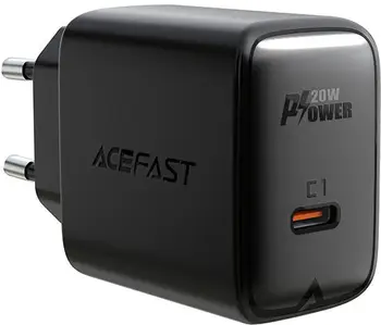 Сетевое зарядное устройство Acefast A1 Fast Charge Wall Charger 20W Black (AFA1B)