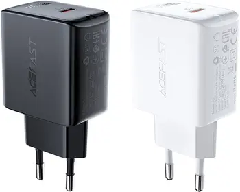 Сетевое зарядное устройство Acefast A1 Fast Charge Wall Charger 20W Black (AFA1B)