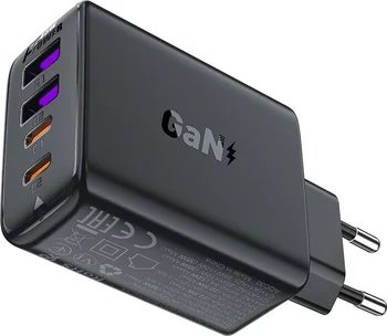 Мережевий зарядний пристрій Acefast A61 45W 2USB-C/2USB-A Black
