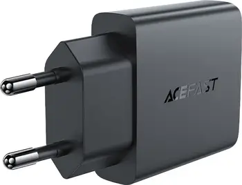 Сетевое зарядное устройство Acefast A69 USB-A+USB-C Black