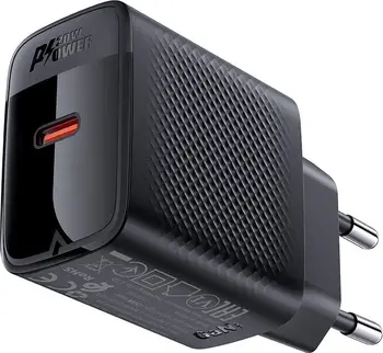 Сетевое зарядное устройство Acefast A82 20W GaN Black