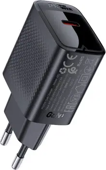 Сетевое зарядное устройство Acefast A82 Black Type-C to Type-C cable