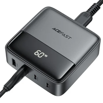 Сетевое зарядное устройство Acefast Z6 65W GaN Black