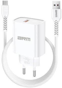 Мережевий зарядний пристрій ArmorStandart AR012 1хUSB 24W with Type-C cable White (ARM69893)