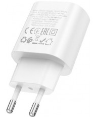 Мережевий зарядний пристрій BOROFONE BA82A Platinum USB-C PD25W charger (EU) White