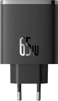 Сетевое зарядное устройство Baseus Cube Pro Fast Charger 2C+U 65W EU Cluster Black (P10152301113-00)