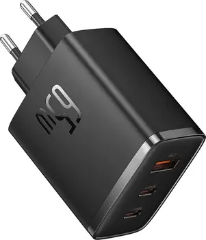 Сетевое зарядное устройство Baseus Cube Pro Fast Charger 2C+U 65W EU Cluster Black (P10152301113-00)