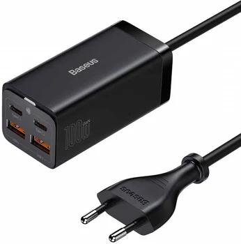 Сетевое зарядное устройство Baseus GaN3 Pro 4 Ports Desktop Charger 100W Black (CCGP000101)