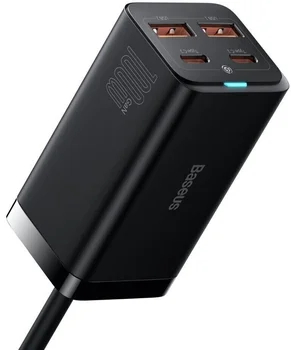 Сетевое зарядное устройство Baseus GaN3 Pro 4 Ports Desktop Charger 100W Black (CCGP000101)