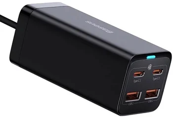 Сетевое зарядное устройство Baseus GaN3 Pro 4 Ports Desktop Charger 100W Black (CCGP000101)