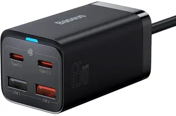 Сетевое зарядное устройство Baseus GaN3 Pro 65W Black (CCGP040101)