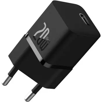 Сетевое зарядное устройство Baseus GaN5 20W Black Type-C to Type-C cable (P10110900113-00)