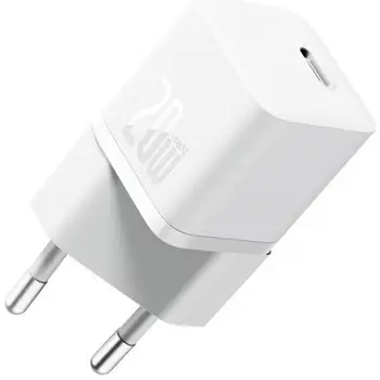 Сетевое зарядное устройство Baseus GaN5 20W White USB-C to USB-C cable (P10110900213-01)