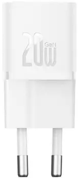 Сетевое зарядное устройство Baseus GaN5 20W White USB-C to USB-C cable (P10110900213-01)