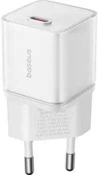 Мережевий зарядний пристрій Baseus GaN5S Fast Charger 1C 30W White (P10162504213-00)