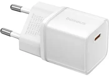 Мережевий зарядний пристрій Baseus GaN5S Fast Charger 1C 30W White (P10162504213-00)